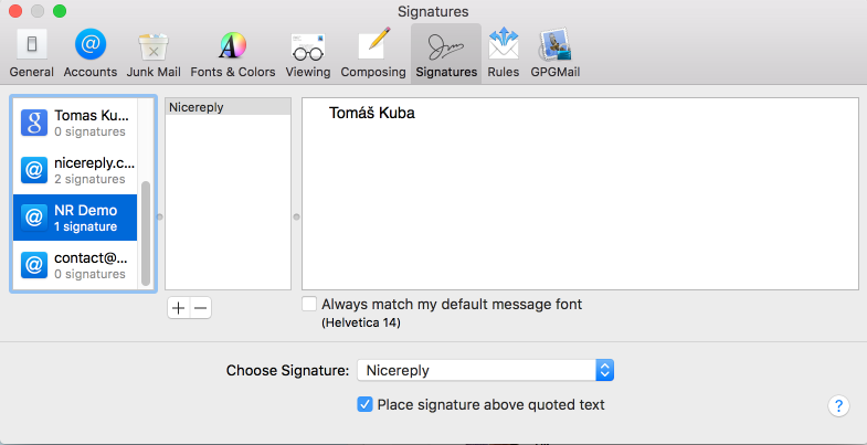 outlook for mac signature auto change